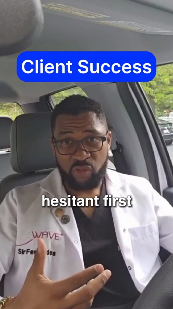 Sirvontes, med spa owner, on camera